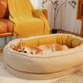 Hundebett - Donut-yellow