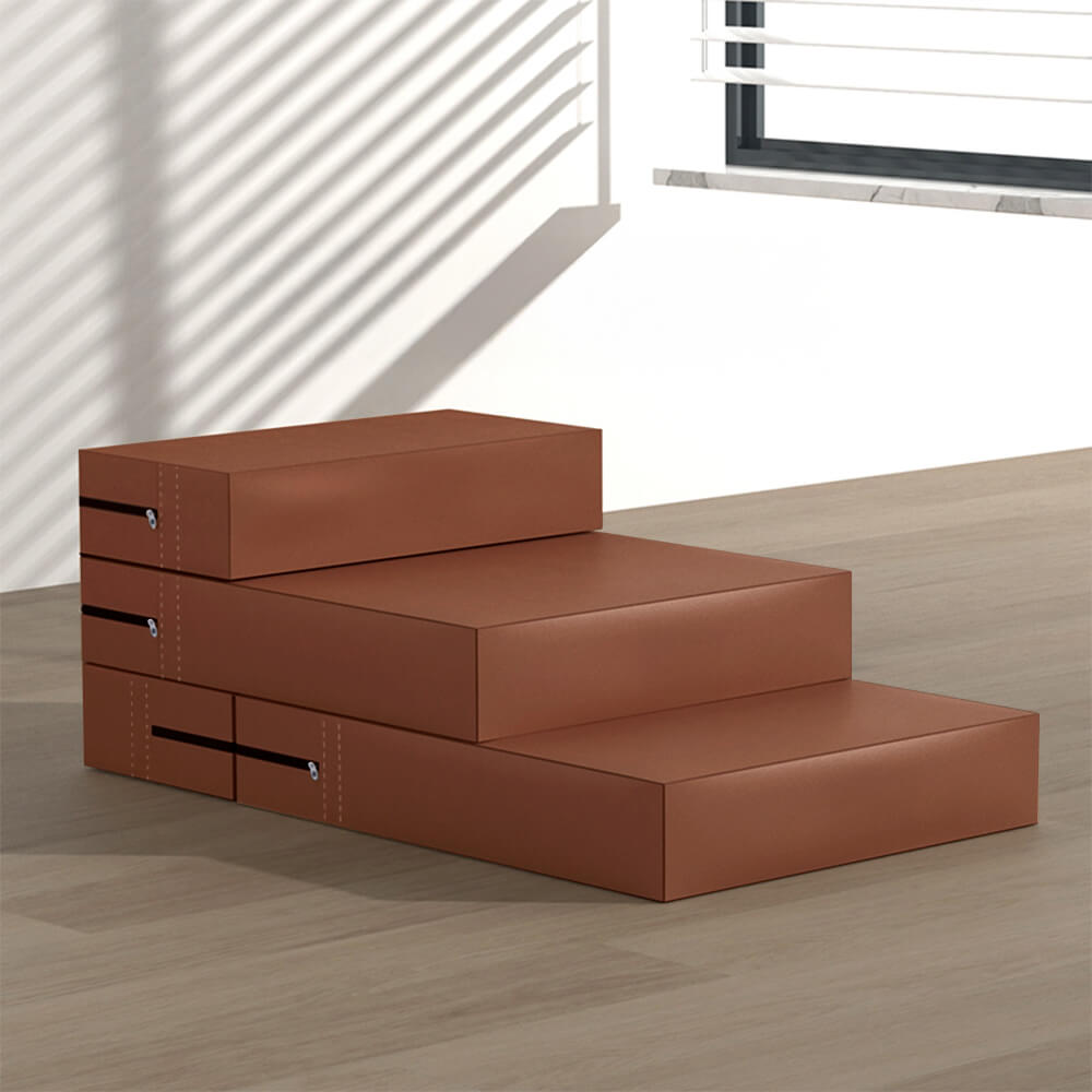 Waterproof Washable PU Leather Modular Multi-Level Pet Stairs1