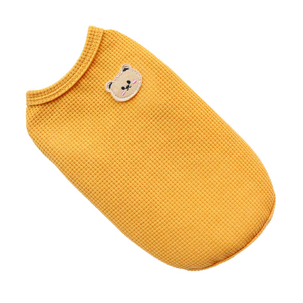 Ropa para mascotas gato perro chaleco multicolor waffle