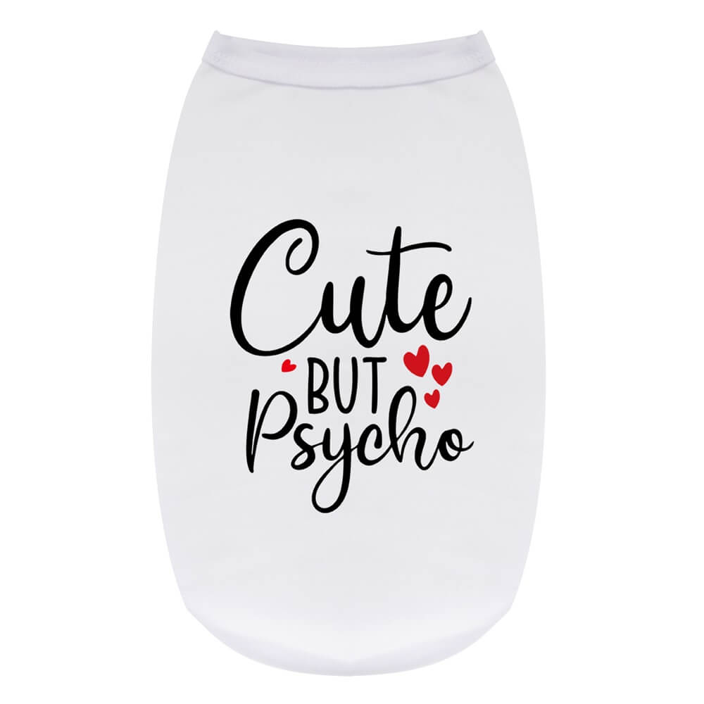 Gilet pour chien « Cute but Psycho » – Vêtements pour chien élégants et ludiques