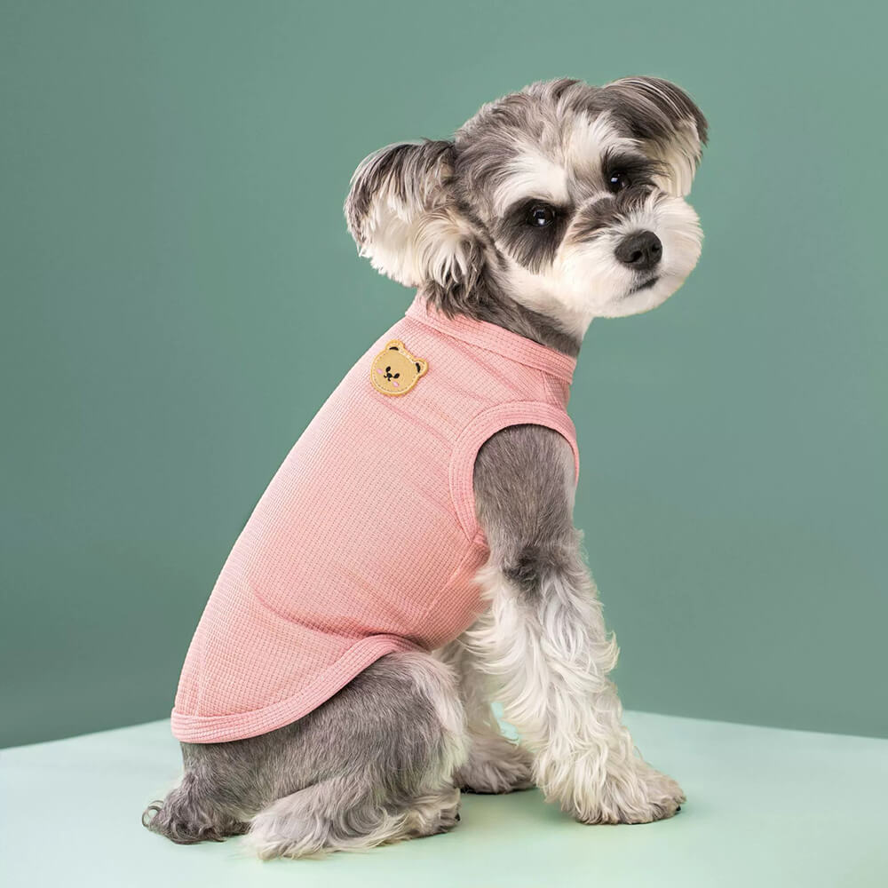Ropa para mascotas gato perro chaleco multicolor waffle