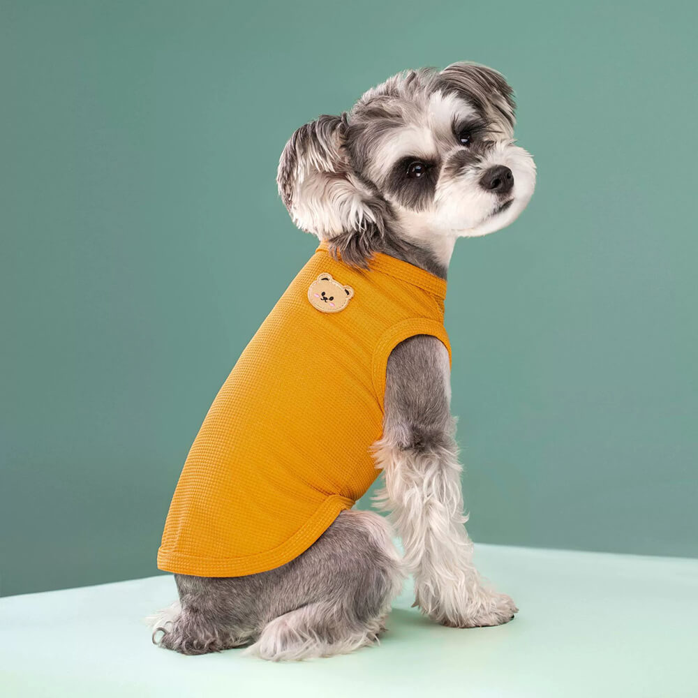 Ropa para mascotas gato perro chaleco multicolor waffle