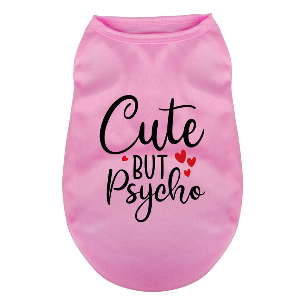 Gilet pour chien « Cute but Psycho » – Vêtements pour chien élégants et ludiques