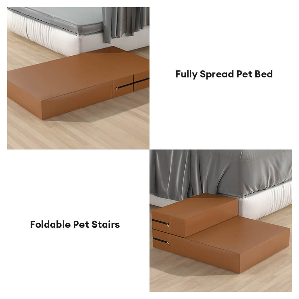 Waterproof Washable PU Leather Modular Multi-Level Pet Stairs1
