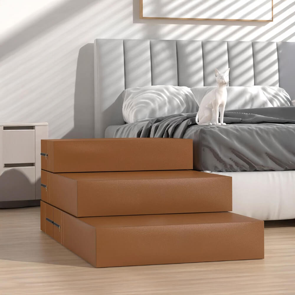 Waterproof Washable PU Leather Modular Multi-Level Pet Stairs1