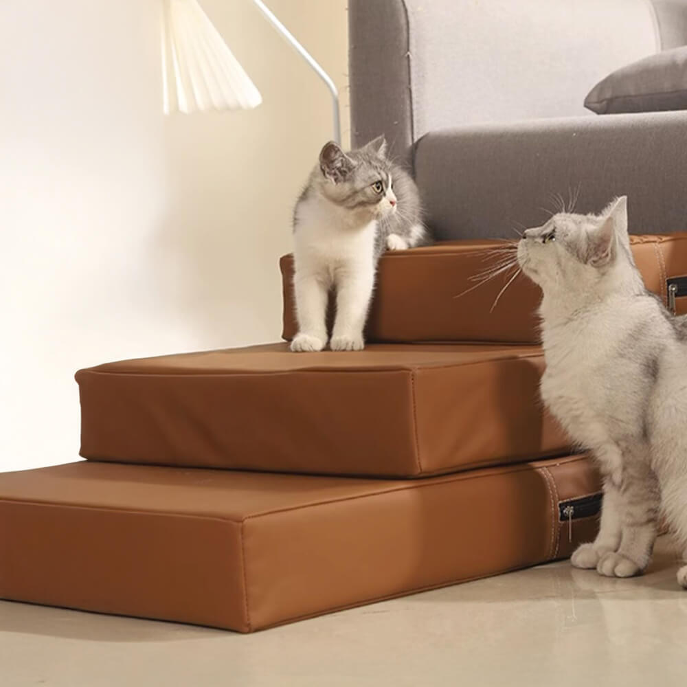 Waterproof Washable PU Leather Modular Multi-Level Pet Stairs1