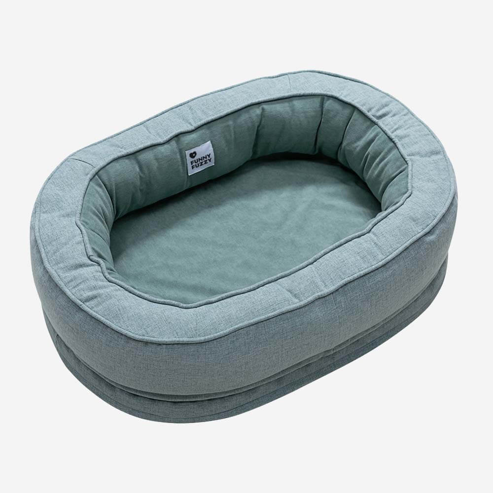 Hundebett - Donut-blue