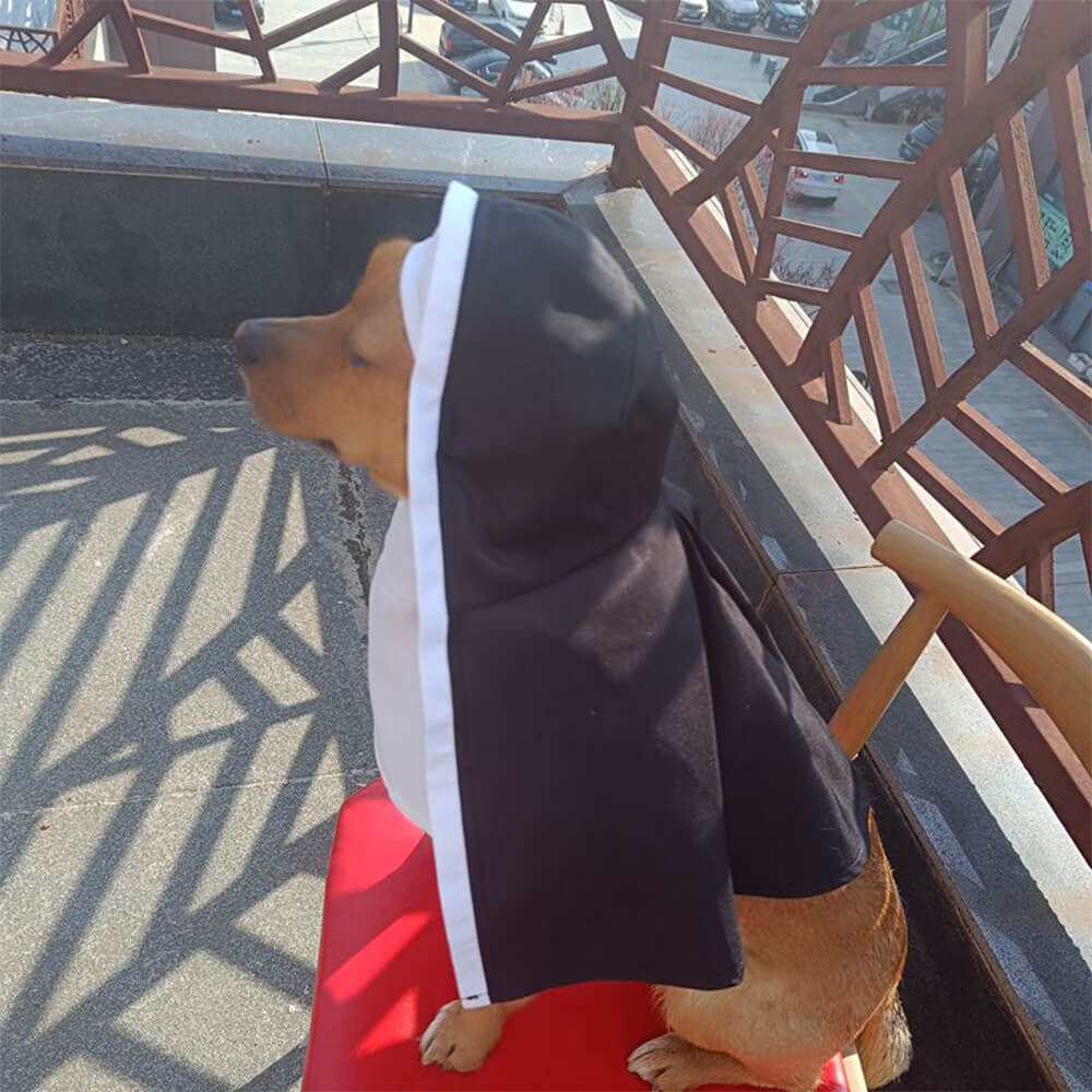 Costume de nonne d'Halloween Foulard drôle pour chien