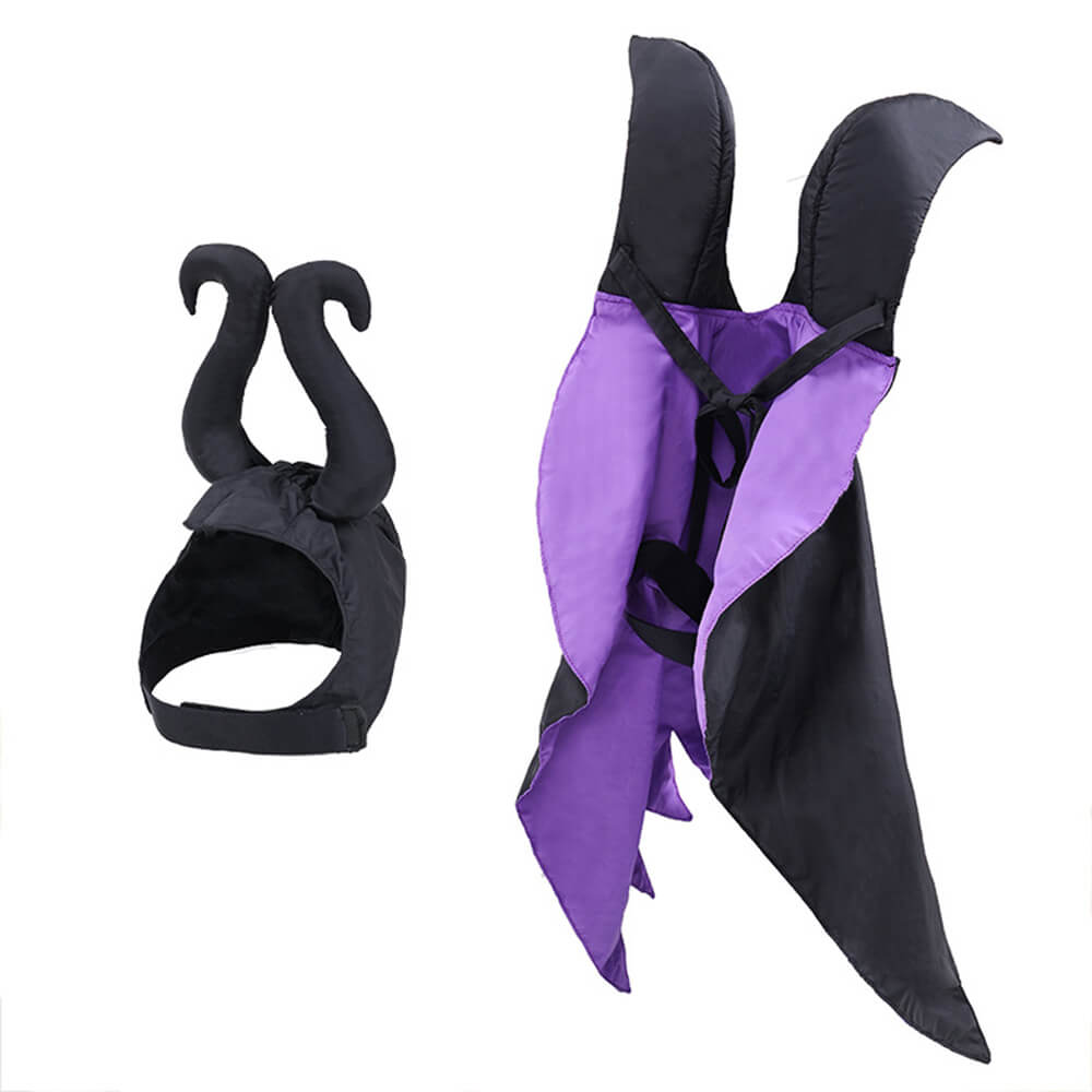 Costume de cape de sorcière d'Halloween, vêtements pour animaux de compagnie