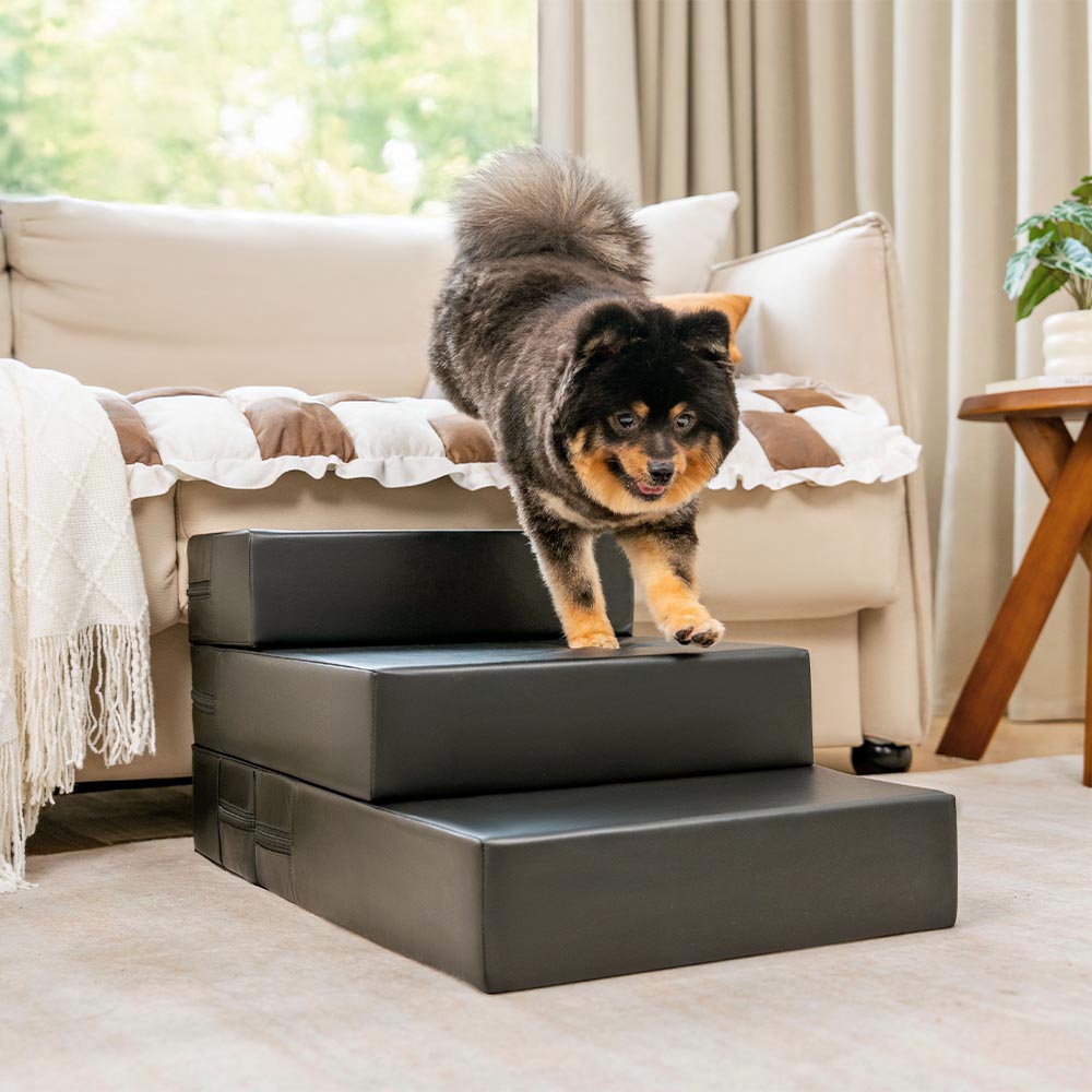 Waterproof Washable PU Leather Modular Multi-Level Pet Stairs1