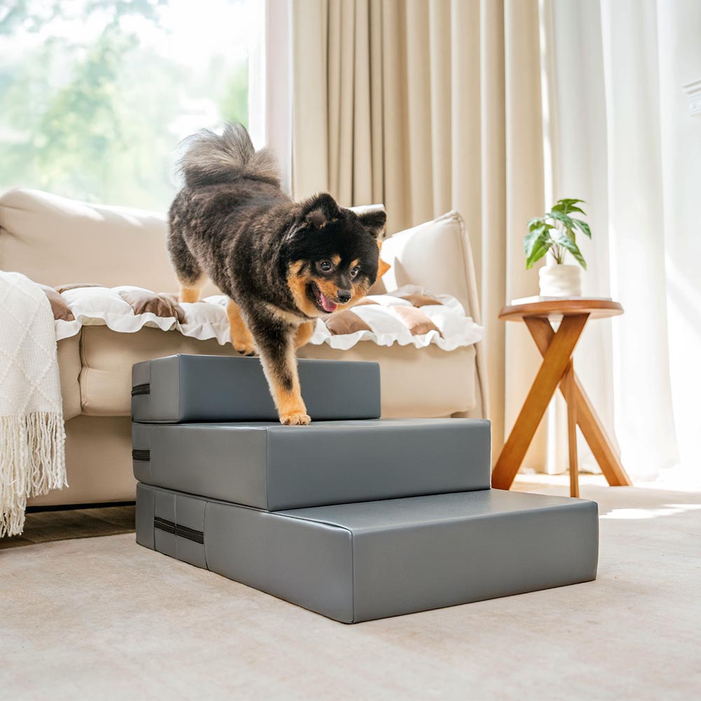 Waterproof Washable PU Leather Modular Multi-Level Pet Stairs1