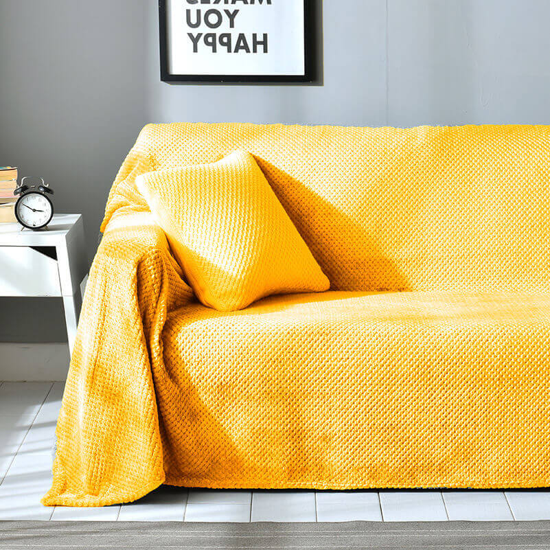 Housse de canapé en velours Cozy Home avec motif ananas