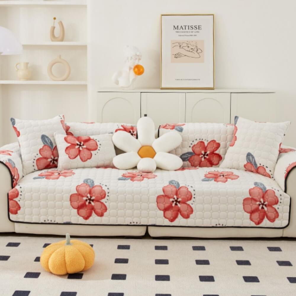 Couvre-sofa de mode Fleur d'Eden Protecteur de mobilier Housse de canapé