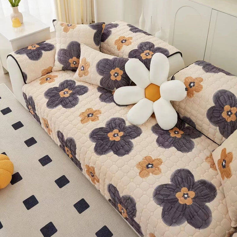 Couvre-sofa de mode Fleur d'Eden Protecteur de mobilier Housse de canapé