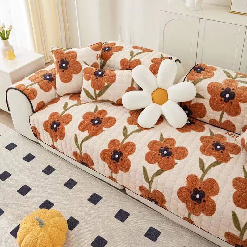 Couvre-sofa de mode Fleur d'Eden Protecteur de mobilier Housse de canapé