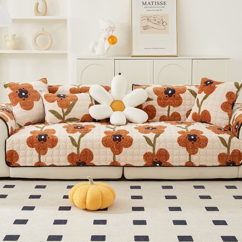 Couvre-sofa de mode Fleur d'Eden Protecteur de mobilier Housse de canapé